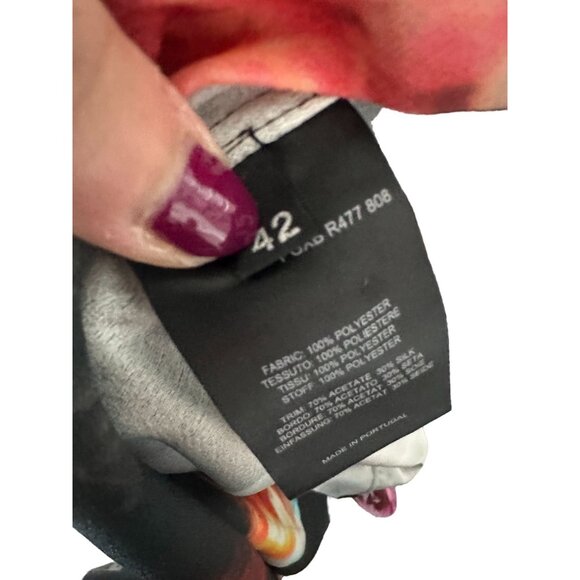 PAUL SMITH Black Label Floral Blur Short Sleeve Shift Dress Size 42 US XL - Picture 9 of 10